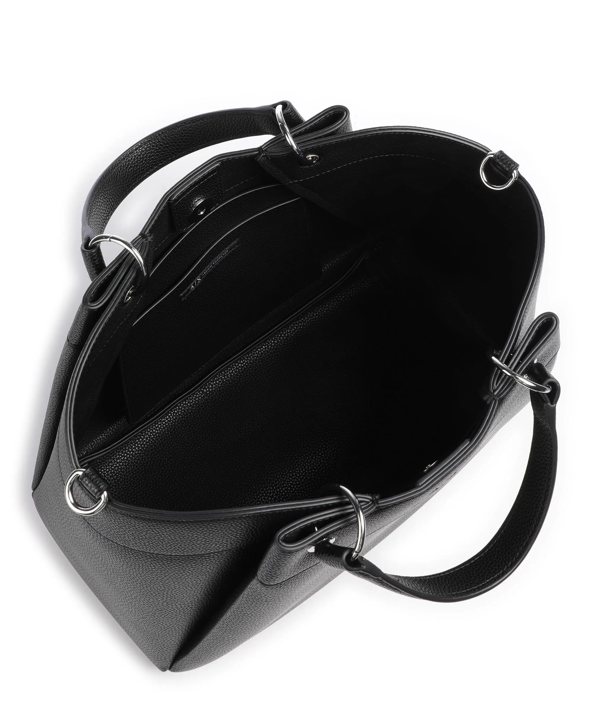  Armani Exchange Wave L Borsa a mano pelle sintetica nero  