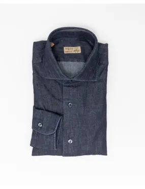 Barba Napoli - Camicia Dandylife Denim Blu Uomo