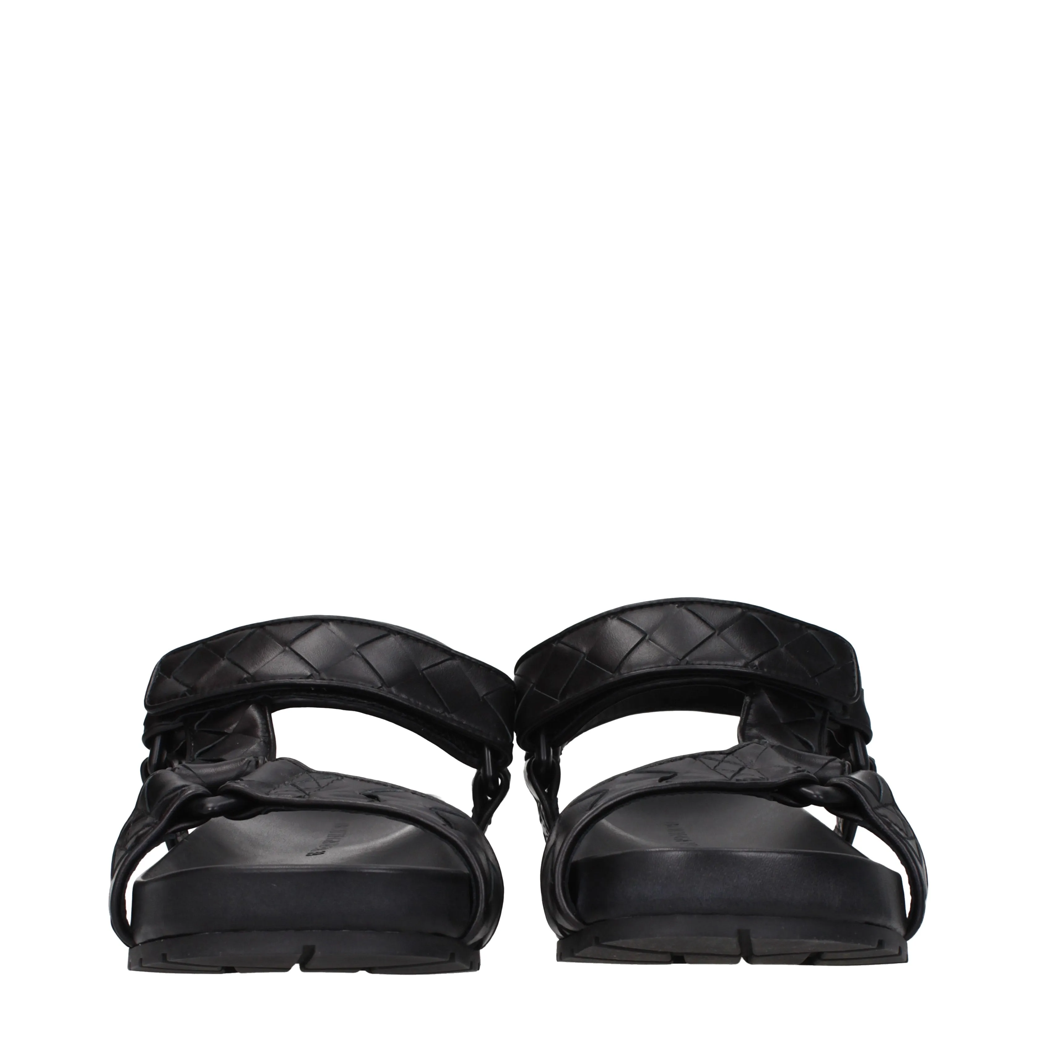 Bottega Veneta Sandali Uomo Pelle Nero