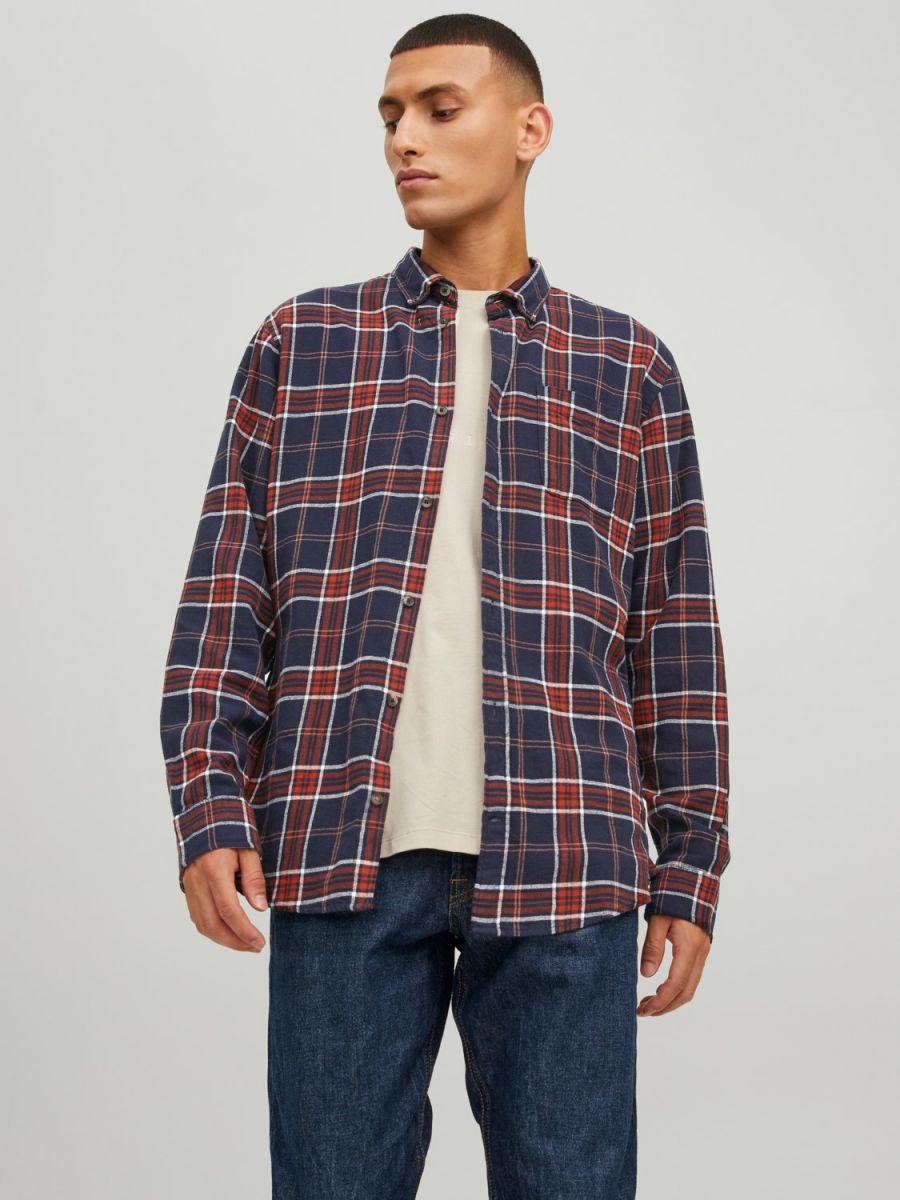 CAMICIE Uomo JACK&JONES 12209098 CLASSIC CHECK HAWAIIAN