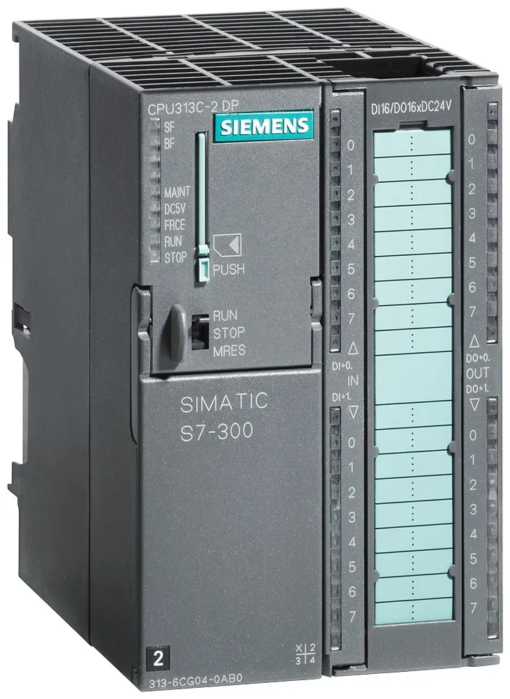 CPU PLC Siemens SIMATIC S7-300, ingressi: 16, uscite: 16 digitale
