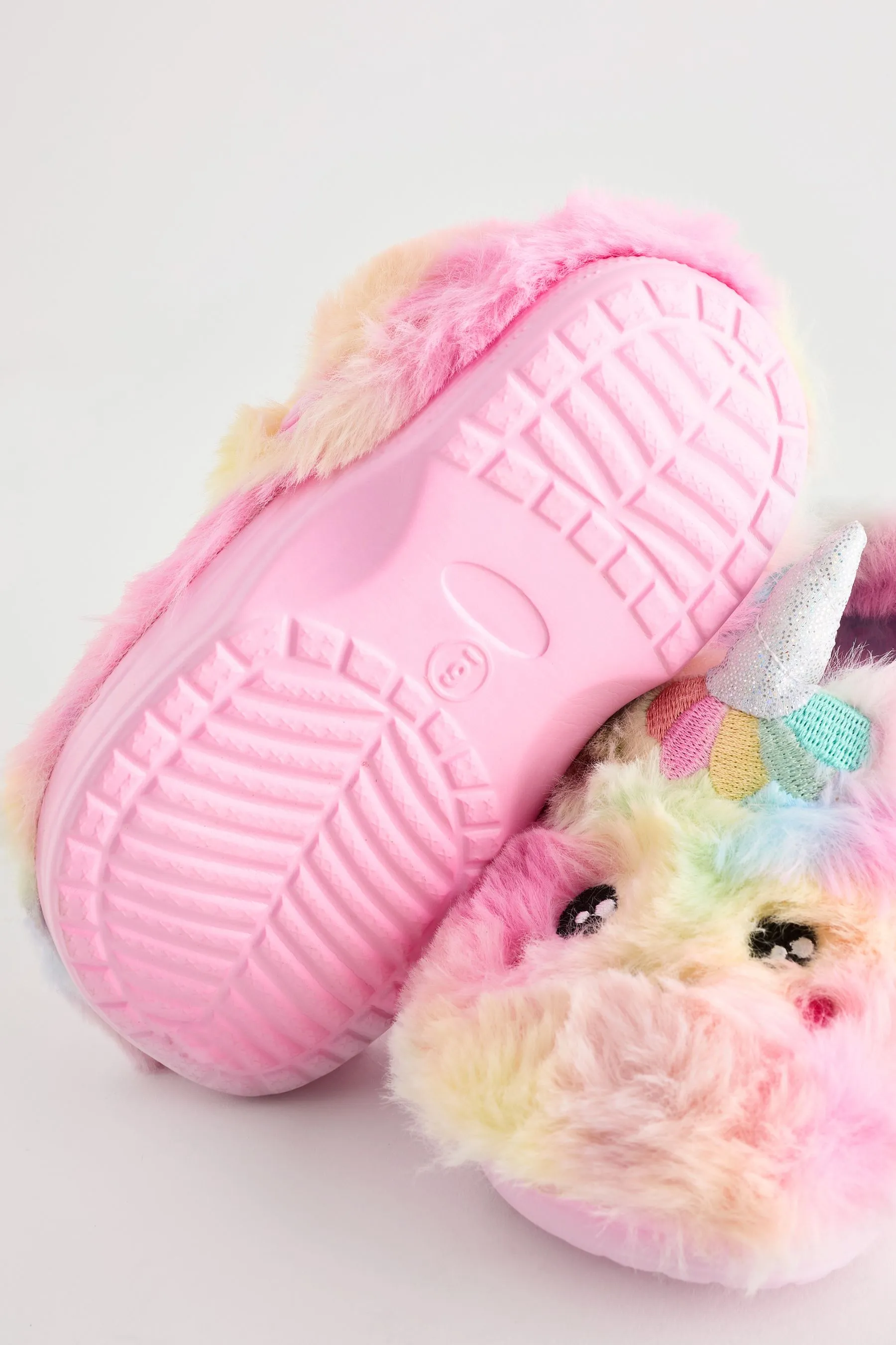 Faux Fur Clog Slippers    