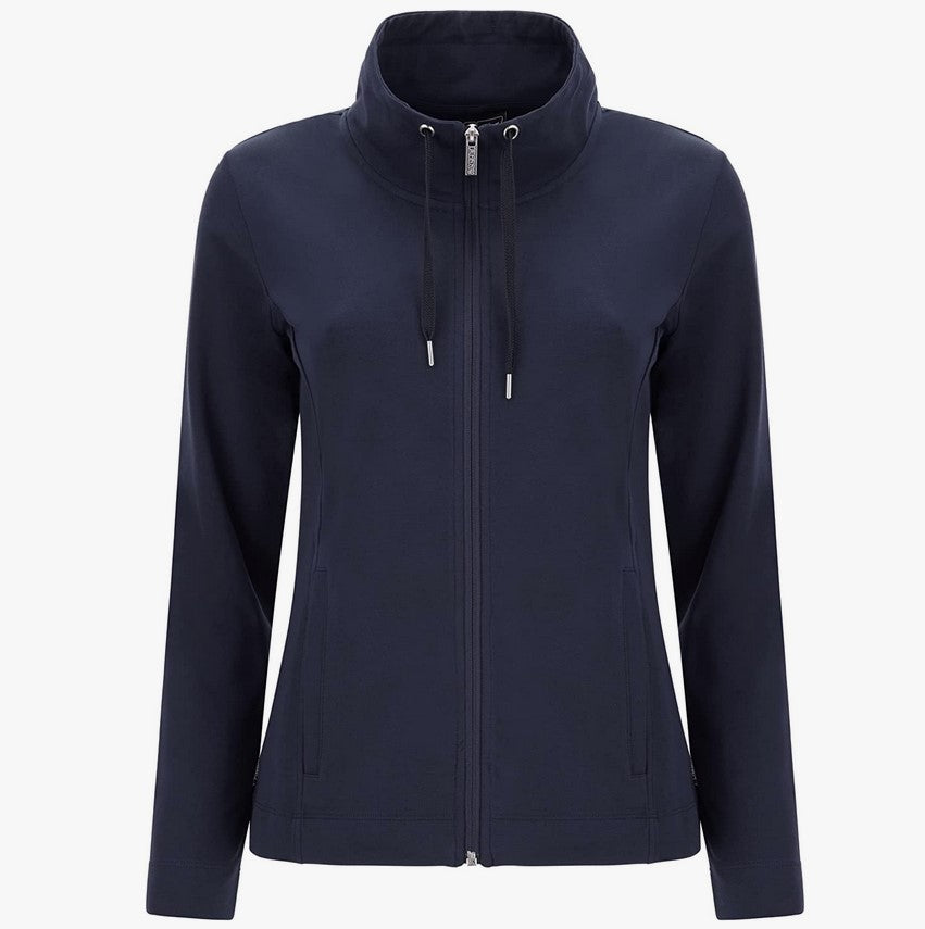 Felpa Jersey con Zip Intera