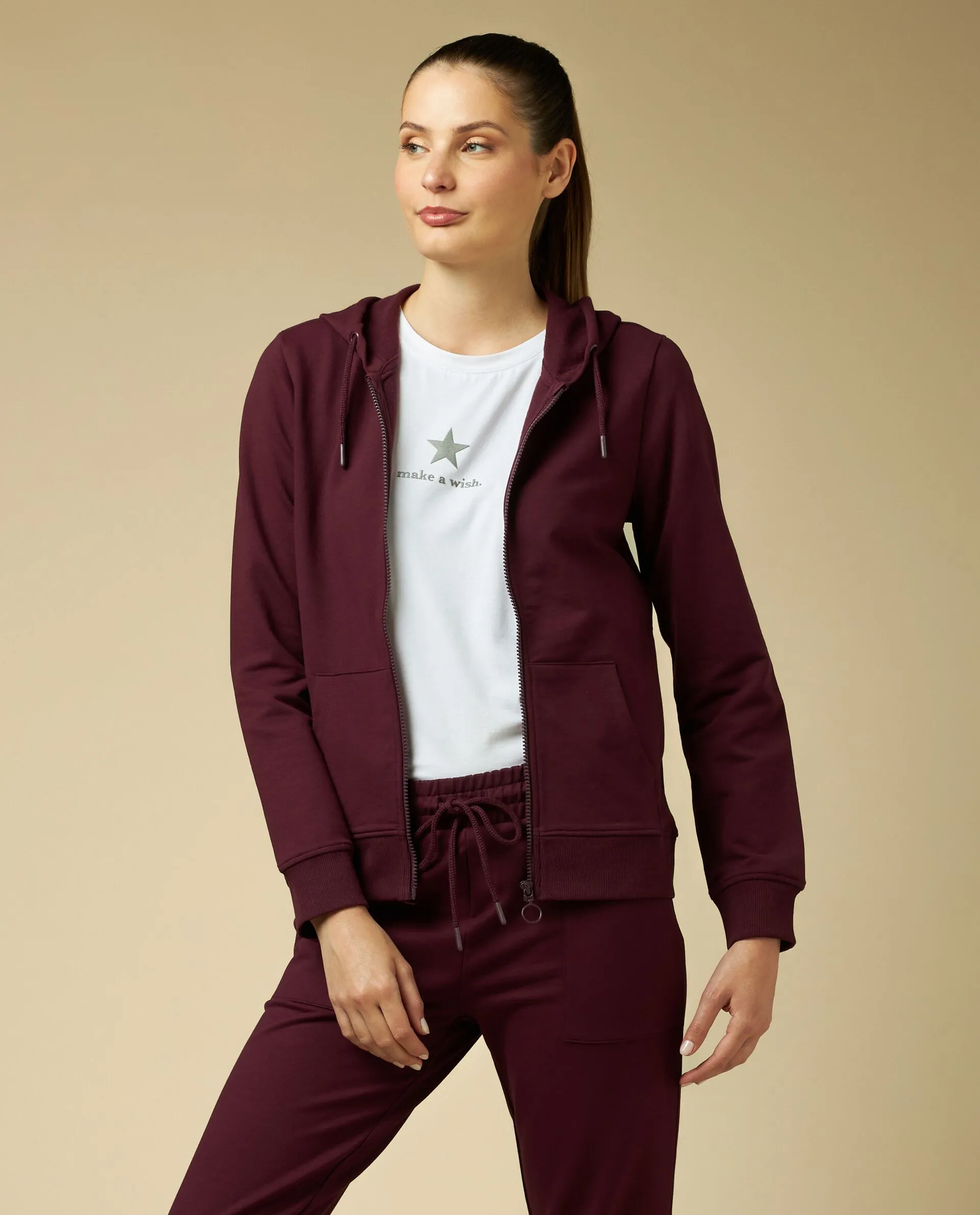 HOLISTIC  Felpa full zip donna