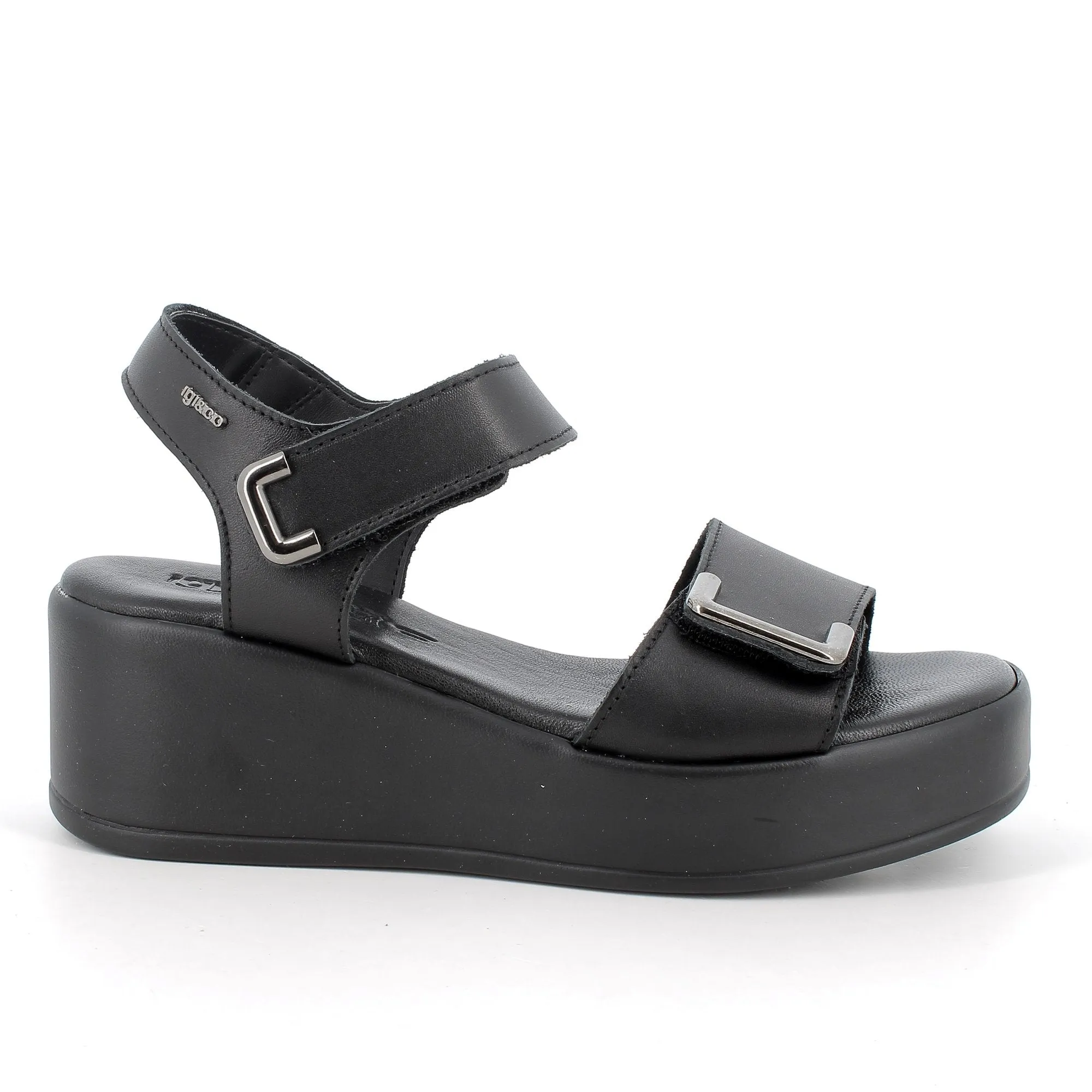 IGI&CO Sandalo Con Zeppa Donna - 56873 Nero  