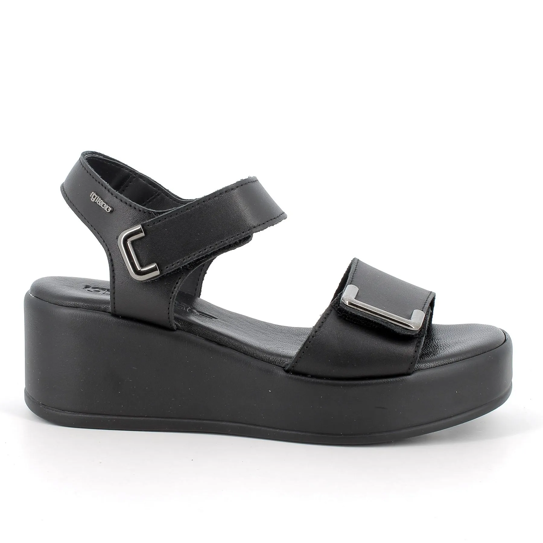 IGI&CO Sandalo Con Zeppa Donna - 56873 Nero  