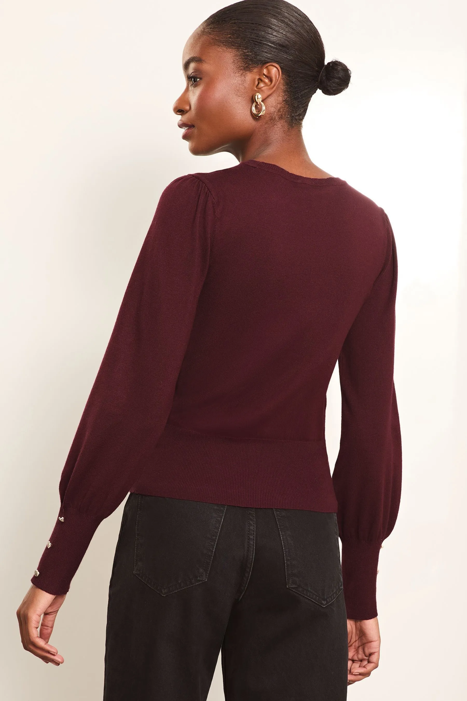 Lipsy Lace Insert Scallop Knit Jumper    
