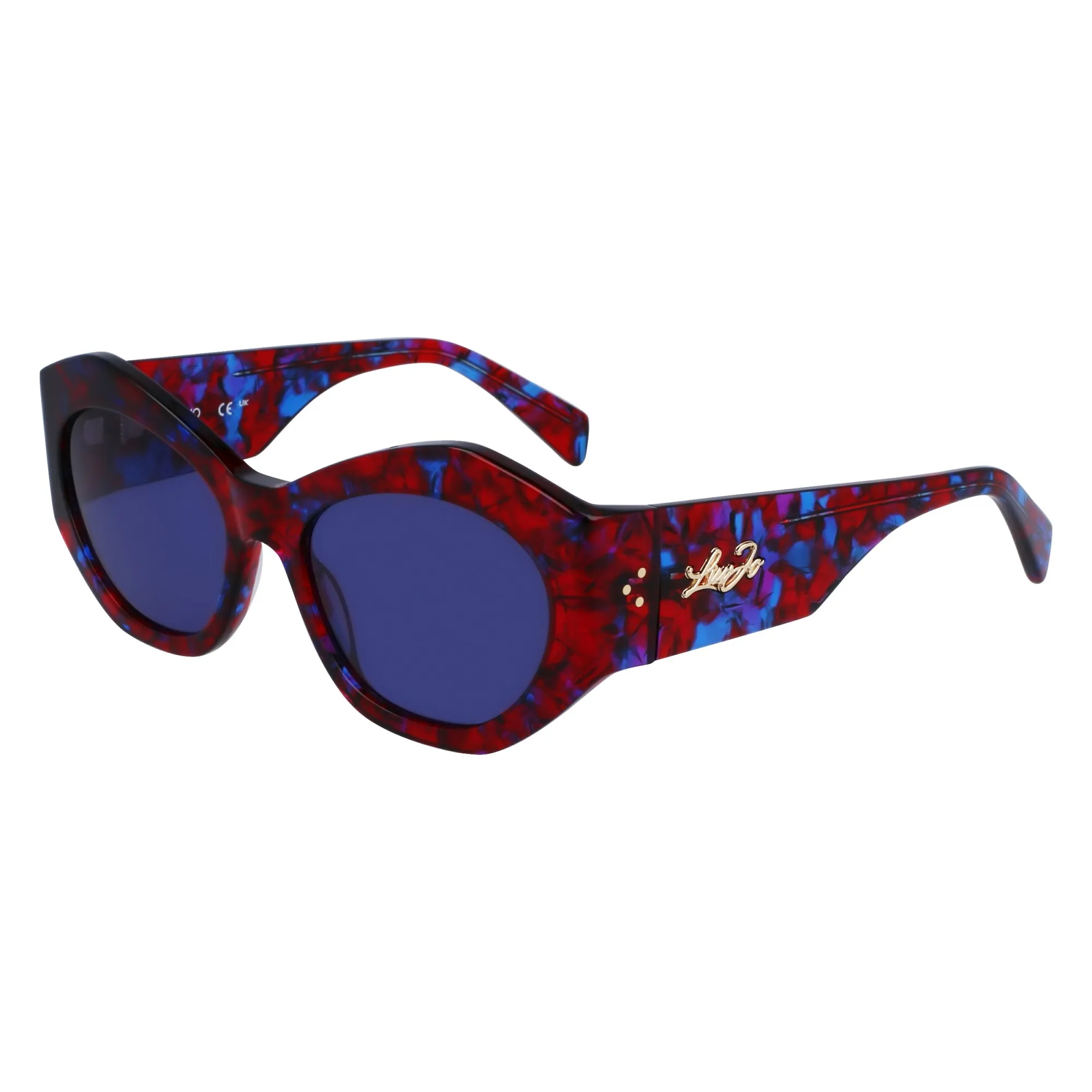   Liu Jo LJ 786S - 665 Tartaruga Blu Rossa | Occhiale Da Sole Donna 
