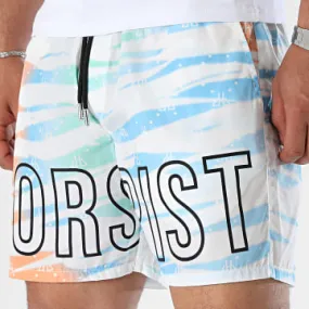 Pantaloncini da jogging Ibiza Bianco Azzurro Arancione Verde chiaro