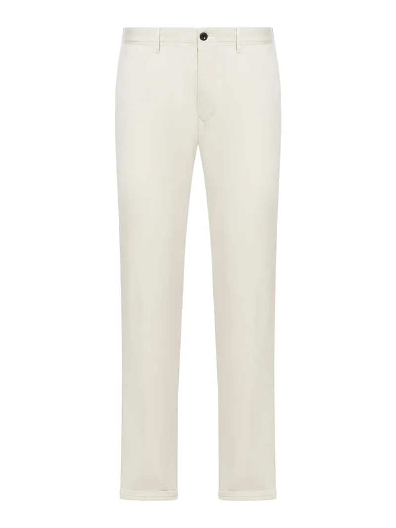 Pantaloni slim in cotone