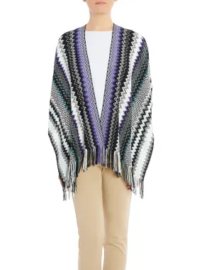 PONCHO 5     LANA MISTA   5PT8WMD80690001 NERO GRIGIO 0003