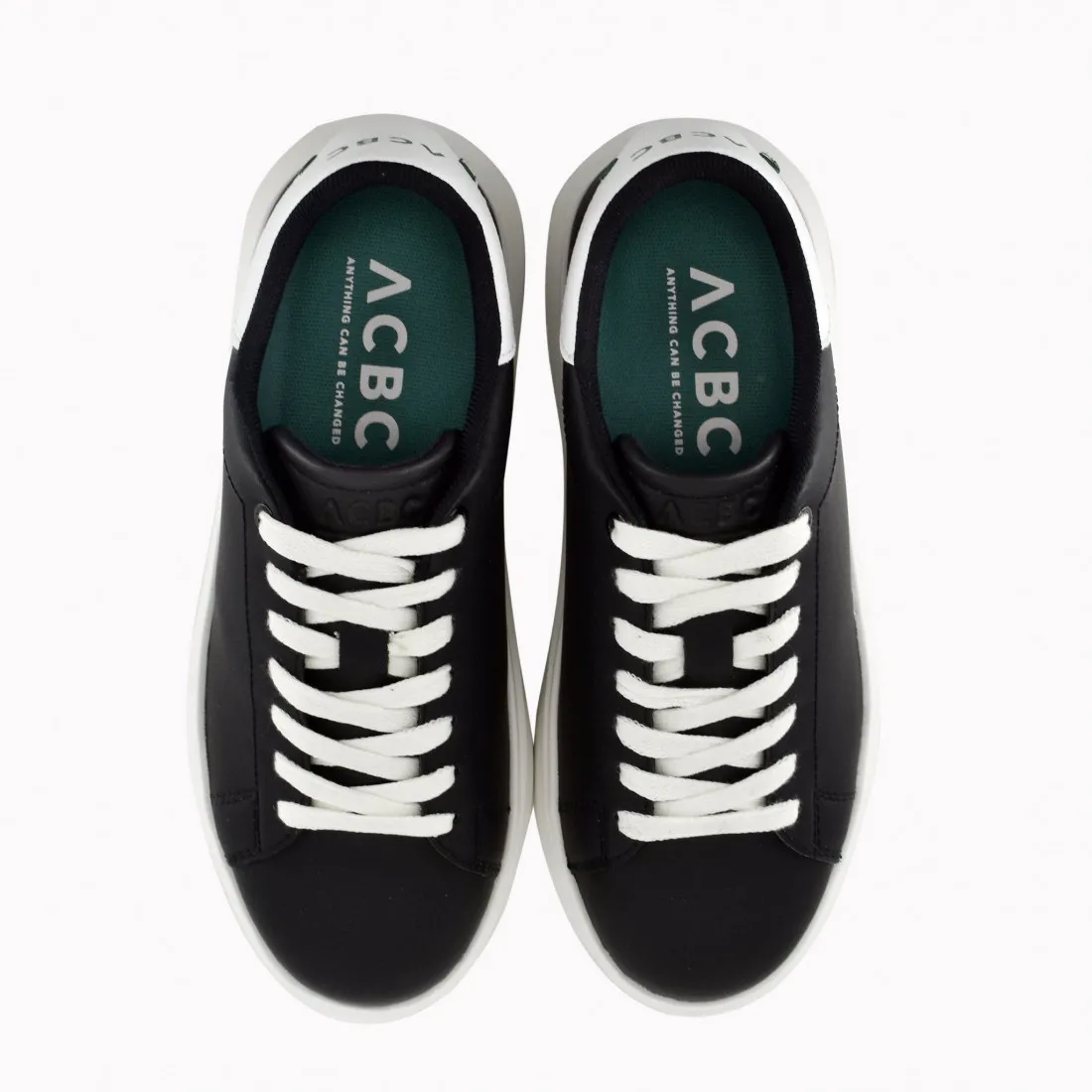 Sneaker vegana ACBC BioMilan nera in materiali riciclati