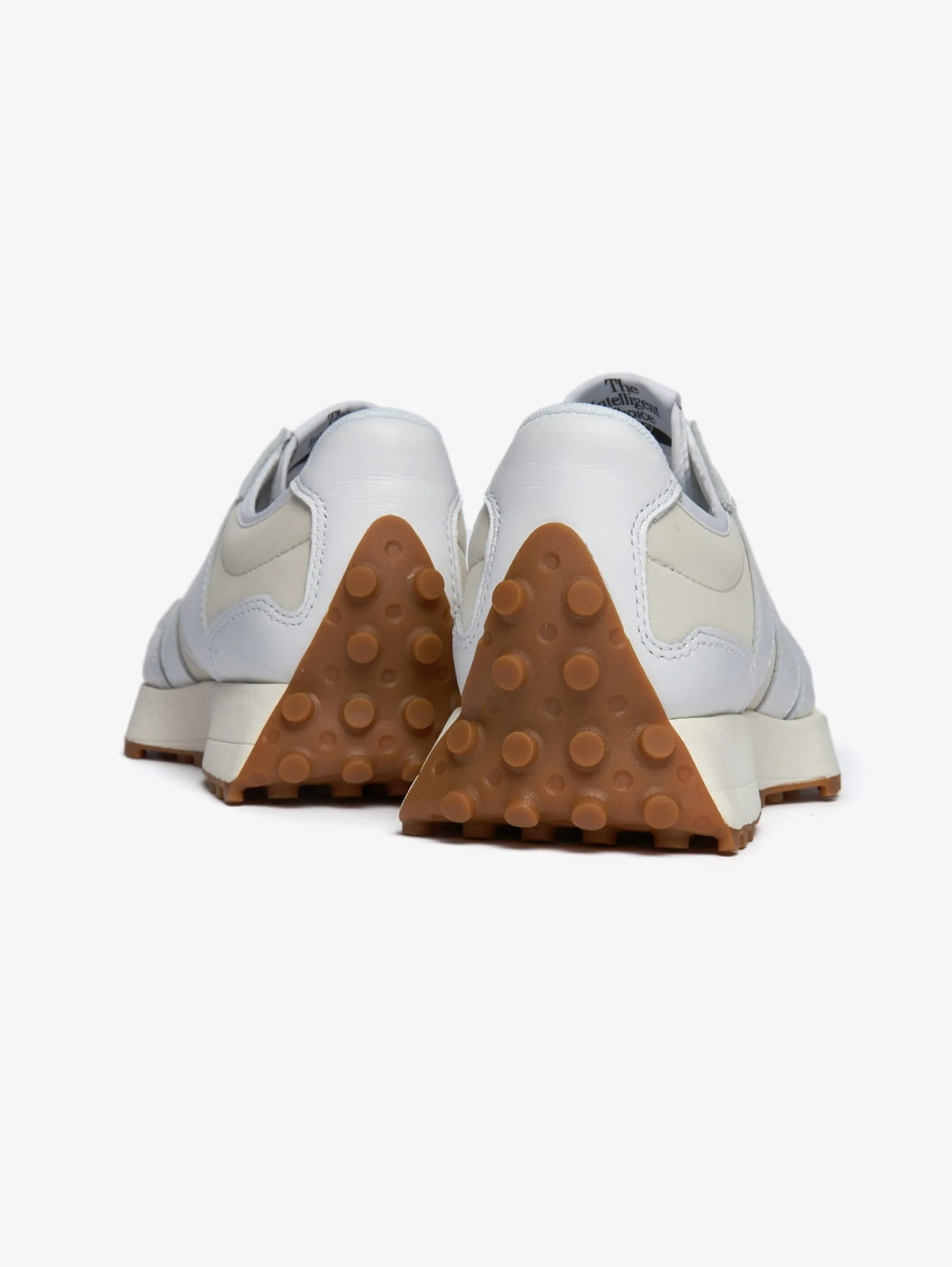Sneakers Retrò in Pelle 327 White