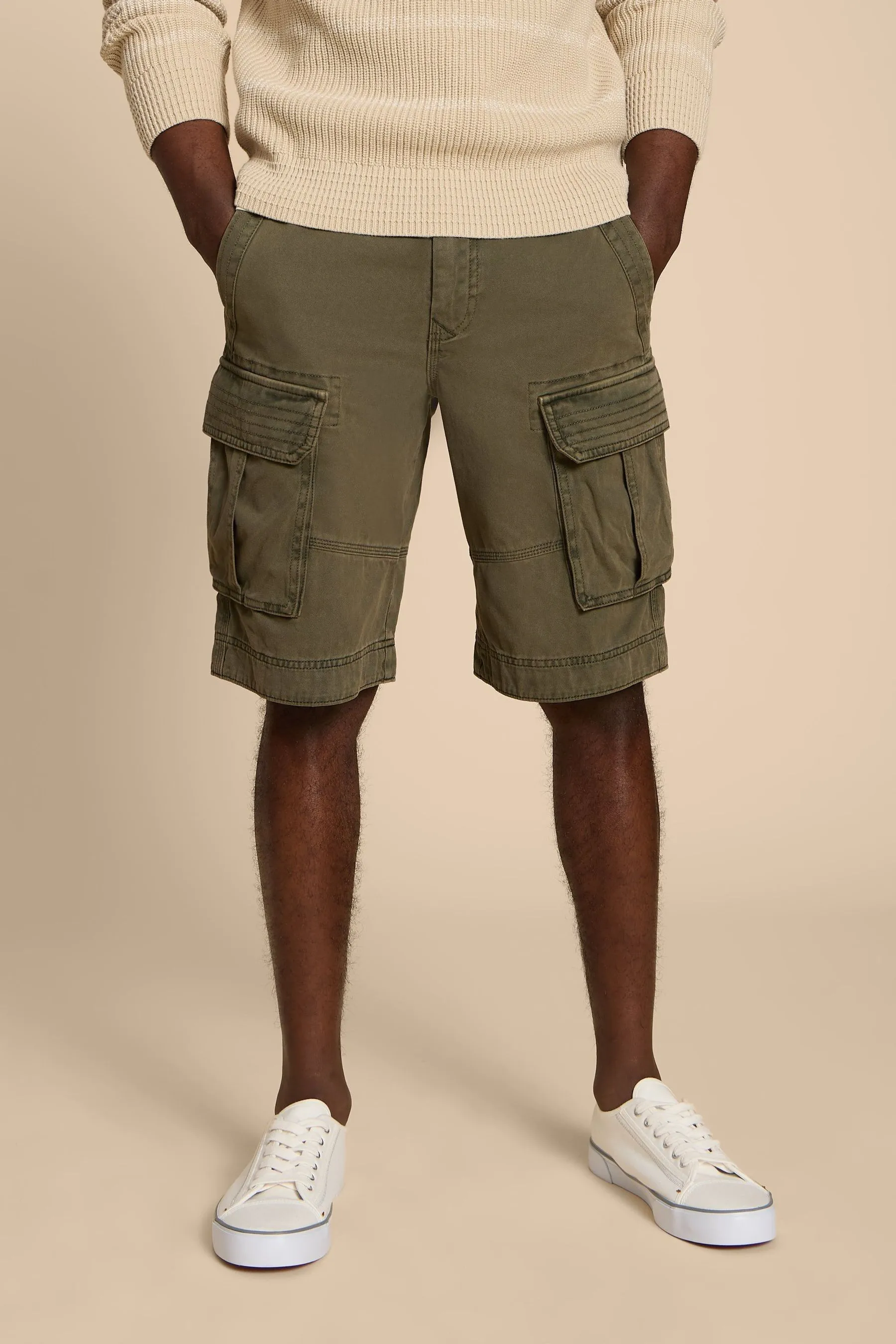 White Stuff 100% Cotton Halsall Cargo Shorts    